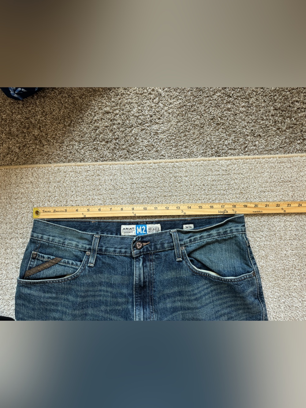 Ariat Legacy M2 Traditional relaxed boot cut jeans - Picture 8 of 11